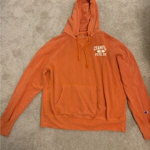 Champion Men's Orange Hoodie